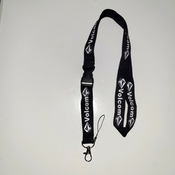 Volcom Black One Size Lanyard & Vaccine Card Holde - Picture 3 of 7